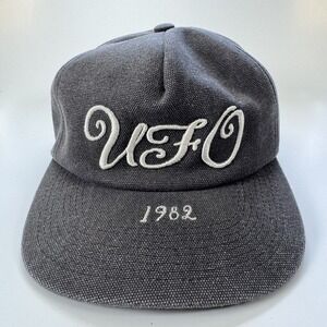 KIJUN Gray 'UFO' Camp Cap Hat Canvas Adult Unisex One Size Adjustable Gray Korea